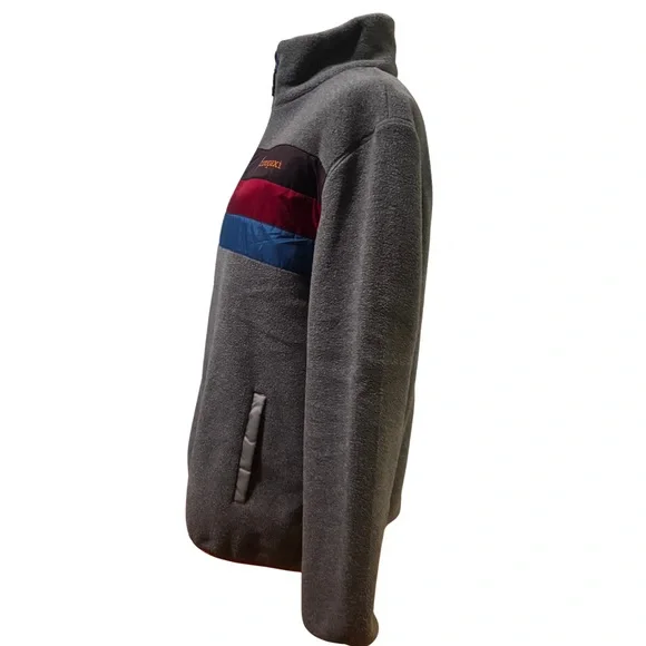 Cotopaxi Gray Fleece Jacket with Red and Blue Accents.mj0121 - Picture 3 of 11